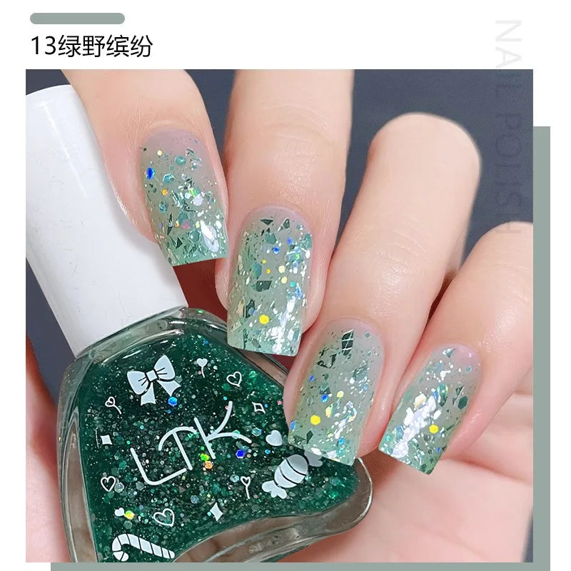 Pink Color Quick Air Dry Nail Polish LTK24