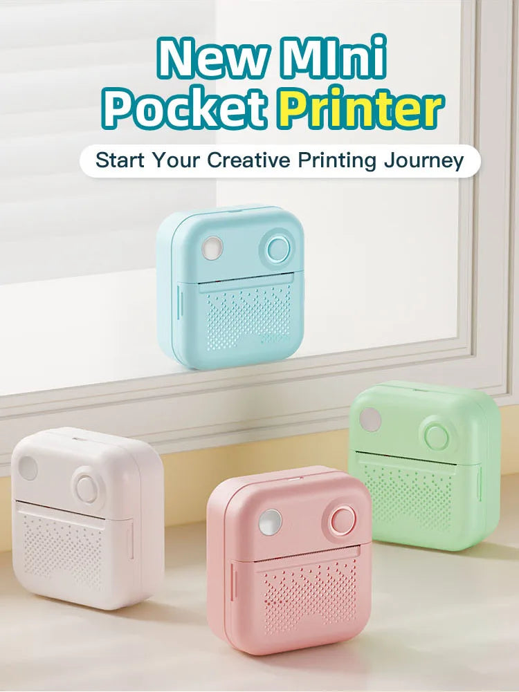 Dolewa D3 Portable Printer Thermal Paper Stickers Paper Mini Printers Labels Maker Printer for Error Printing Photo Printing