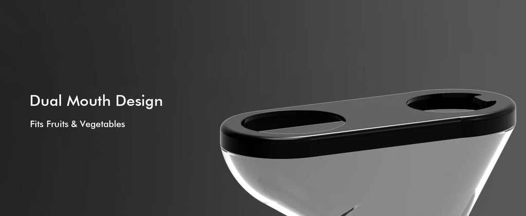 SiFENE Cold Press Juicer - Slow Masticating, High Yield for Fruits & Veggies, Dual-Mouth, Anti-Clog, Easy Clean, BPA-Free, Gray