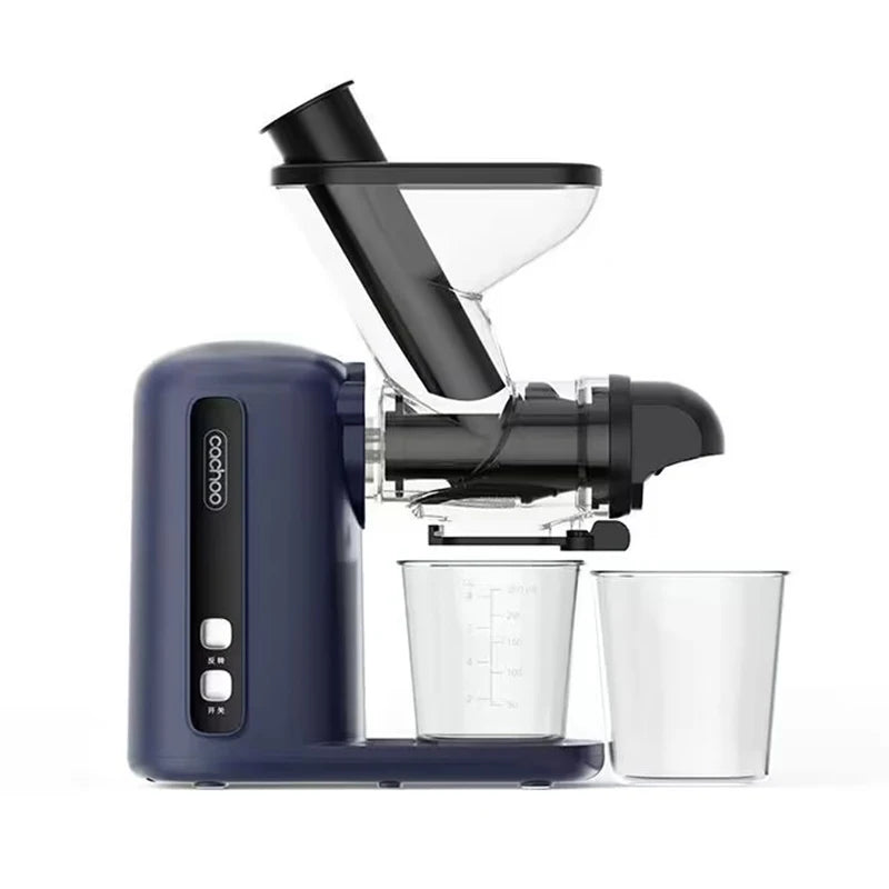 Slow Electric Juicer Multifunction Fruit Vegetable Screw Cold Press Extractor Automatic Squeezer Citrus Juicer Portable Blender