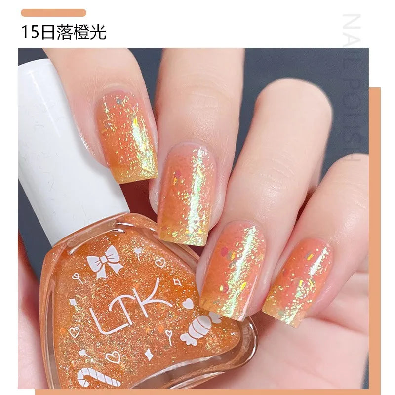 Pink Color Quick Air Dry Nail Polish LTK24