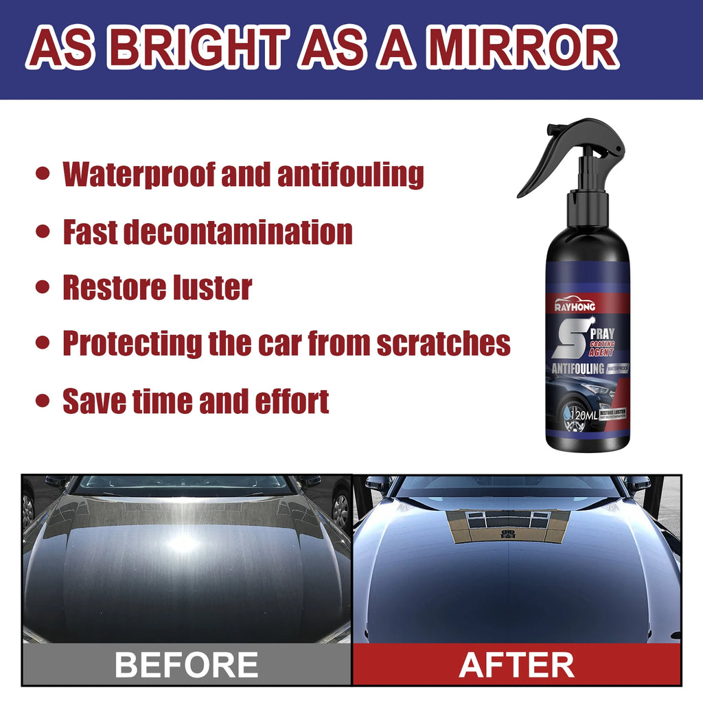 Rayhong Automobile Coating Spray Curing Paint Decontamination, Blackening and Brightening Automobile Coating Nano Coating Spray