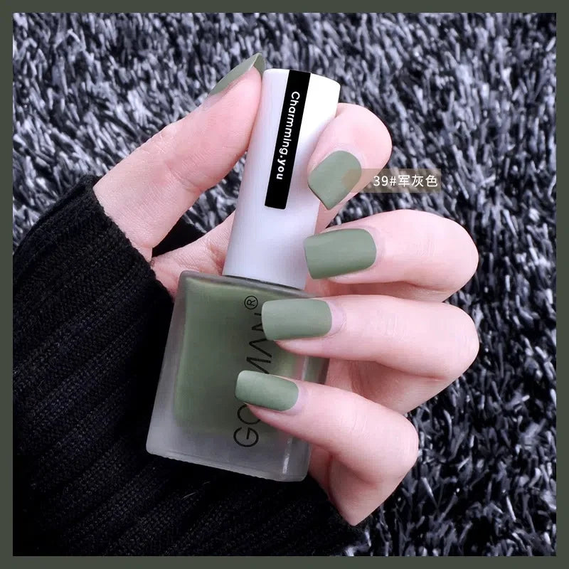 Waterproof Velvet Matte Quick Dry Nail Polish Pink Color