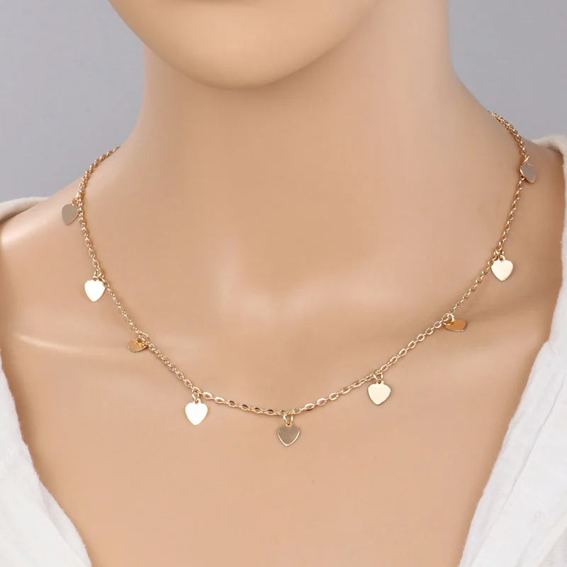 Tenande Vintage Clavicle Chain Necklaces Flowers Tassel Necklaces for Women Bohemian Jewelry Gifts