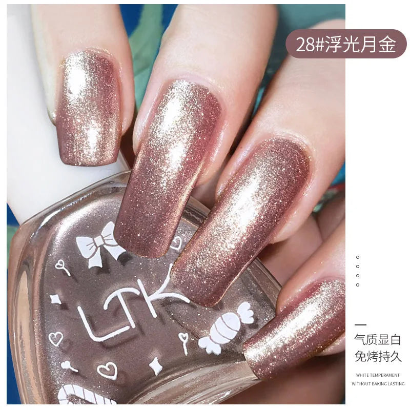 Pink Color Quick Air Dry Nail Polish LTK24