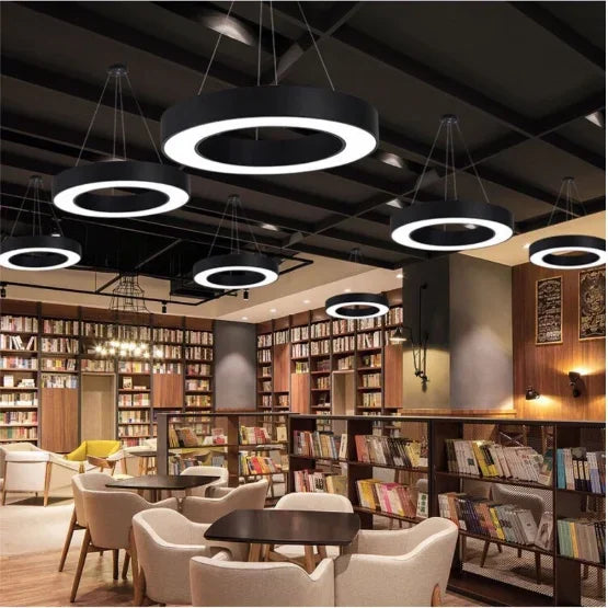 Led Lamps Office Chandelier Creative Hexagonal Round Simple Y-shaped splicing Special-Shaped Chandelier Gym Office Light