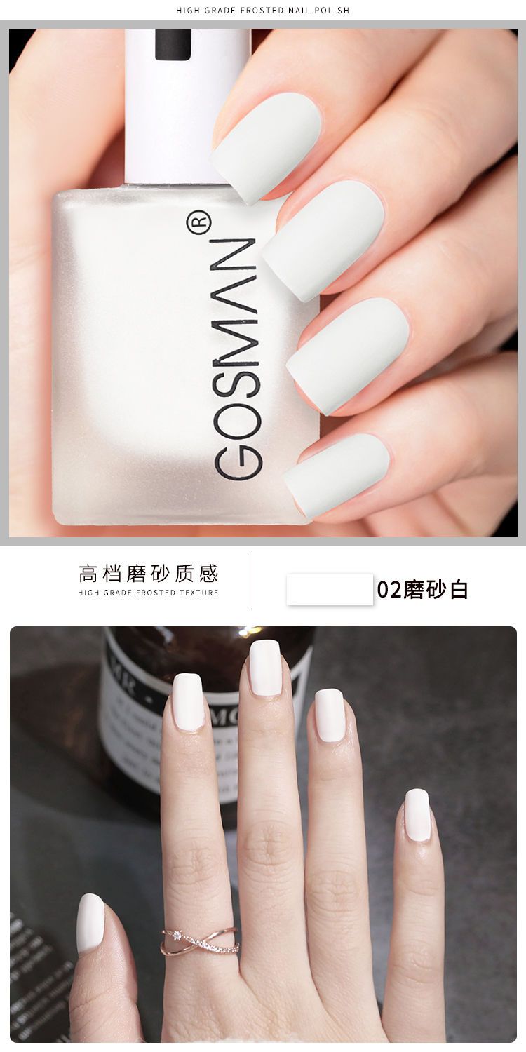 Waterproof Velvet Matte Quick Dry Nail Polish Pink Color