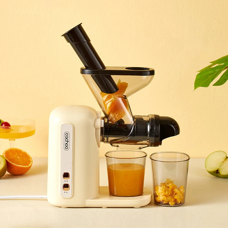 Slow Electric Juicer Multifunction Fruit Vegetable Screw Cold Press Extractor Automatic Squeezer Citrus Juicer Portable Blender