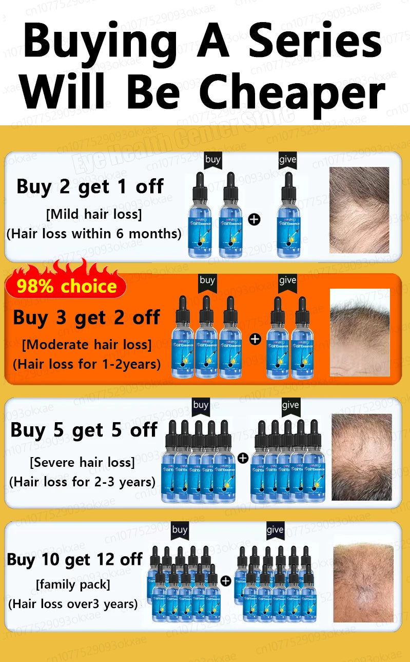 No longer worry about baldness, you will grow thick hair by using this product