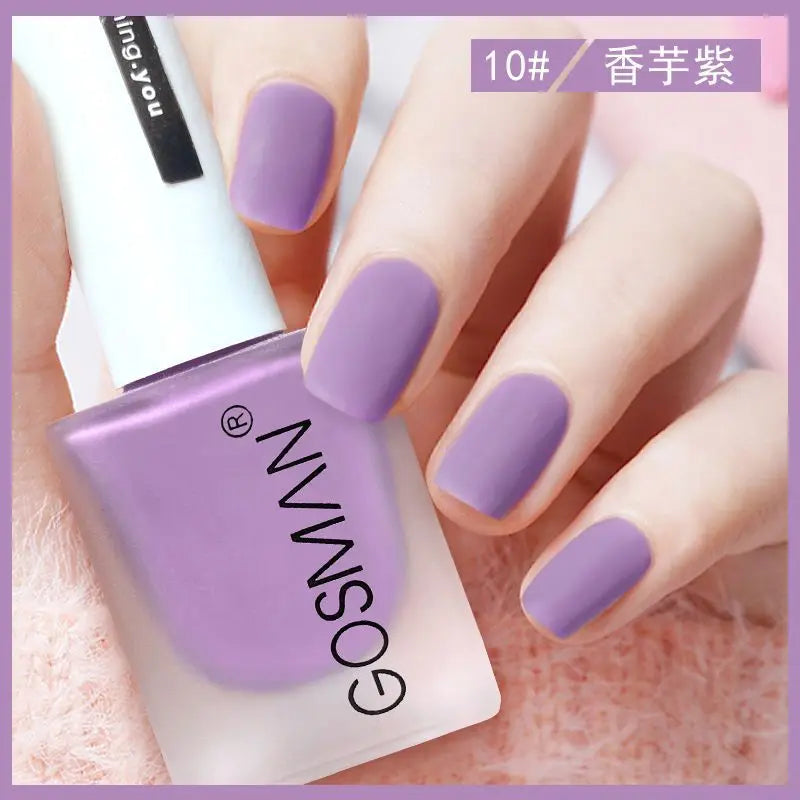Waterproof Velvet Matte Quick Dry Nail Polish Pink Color