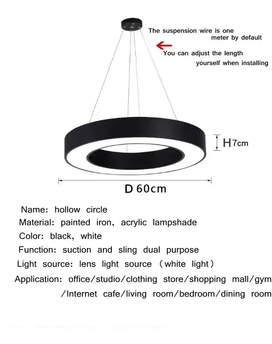 Simple Led Office Chandelier Creative Hexagonal Round Y-shaped splicing Special-Shaped Chandelier Gym Office Light