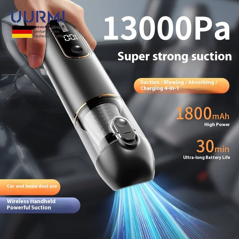Uurmi Car Vacuum Cleaner 3 In1 Wireless Automobile Vacuum Cleaner Handheld Mini Dust Catcher