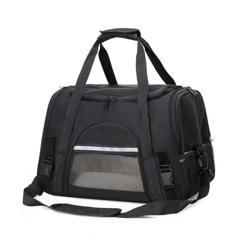 NEW Cat Bags Soft-Sided Portable Dog Carrier Mesh Breathable Carrier Bags Foldable Cats Handbag Travel Pet Bag Transport Bag