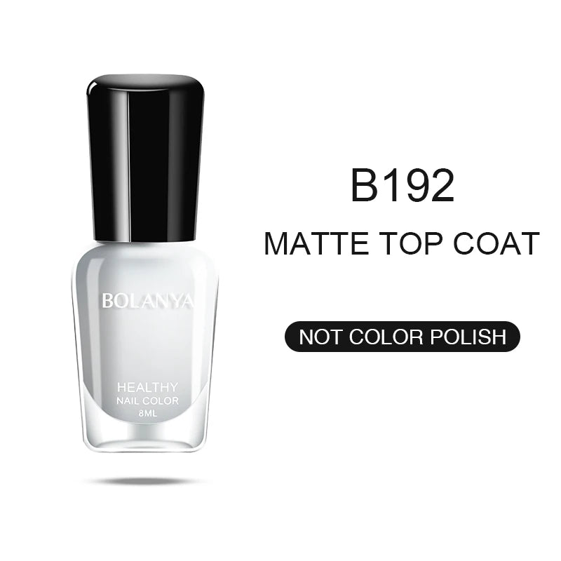 Water Based Vegan Non-toxic Glossy Top Coat for Halal Nail Polish