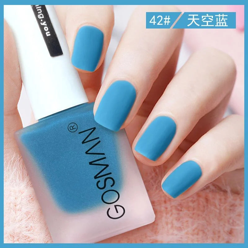 Waterproof Velvet Matte Quick Dry Nail Polish Pink Color