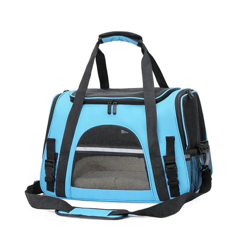NEW Cat Bags Soft-Sided Portable Dog Carrier Mesh Breathable Carrier Bags Foldable Cats Handbag Travel Pet Bag Transport Bag