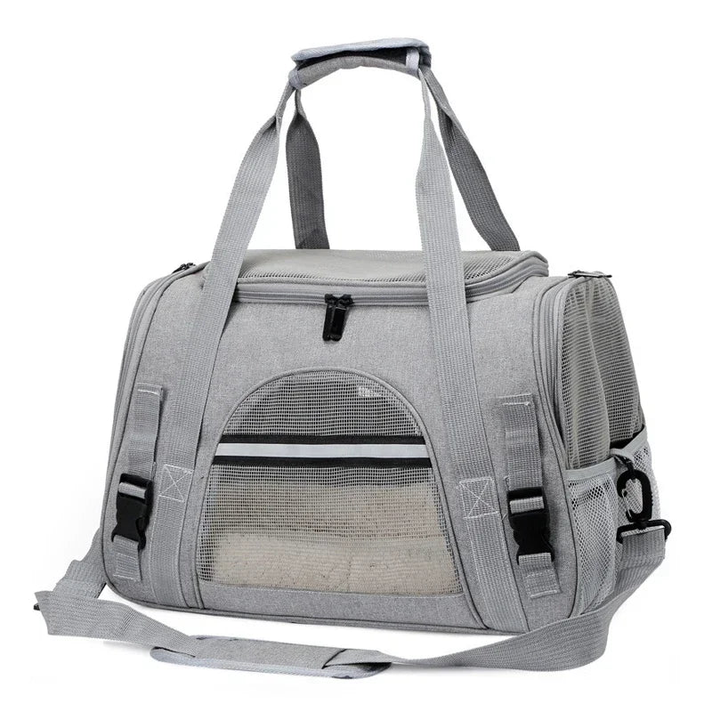 NEW Cat Bags Soft-Sided Portable Dog Carrier Mesh Breathable Carrier Bags Foldable Cats Handbag Travel Pet Bag Transport Bag