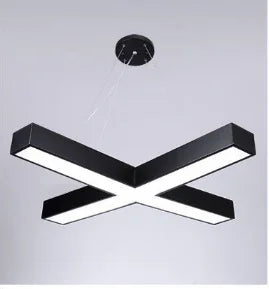 Led Lamps Office Chandelier Creative Hexagonal Round Simple Y-shaped splicing Special-Shaped Chandelier Gym Office Light