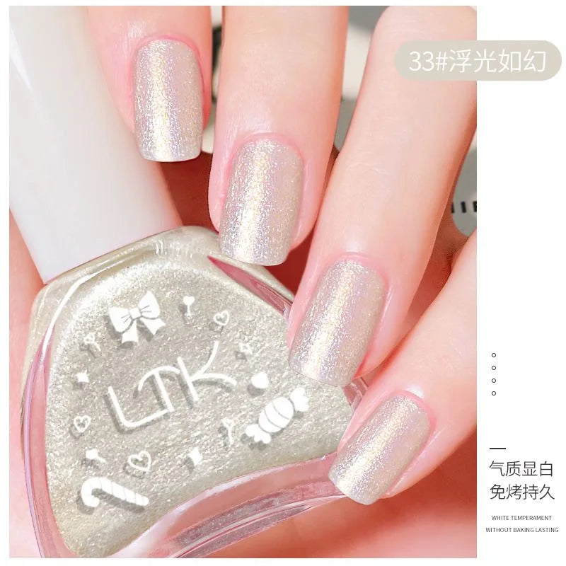 Pink Color Quick Air Dry Nail Polish LTK24