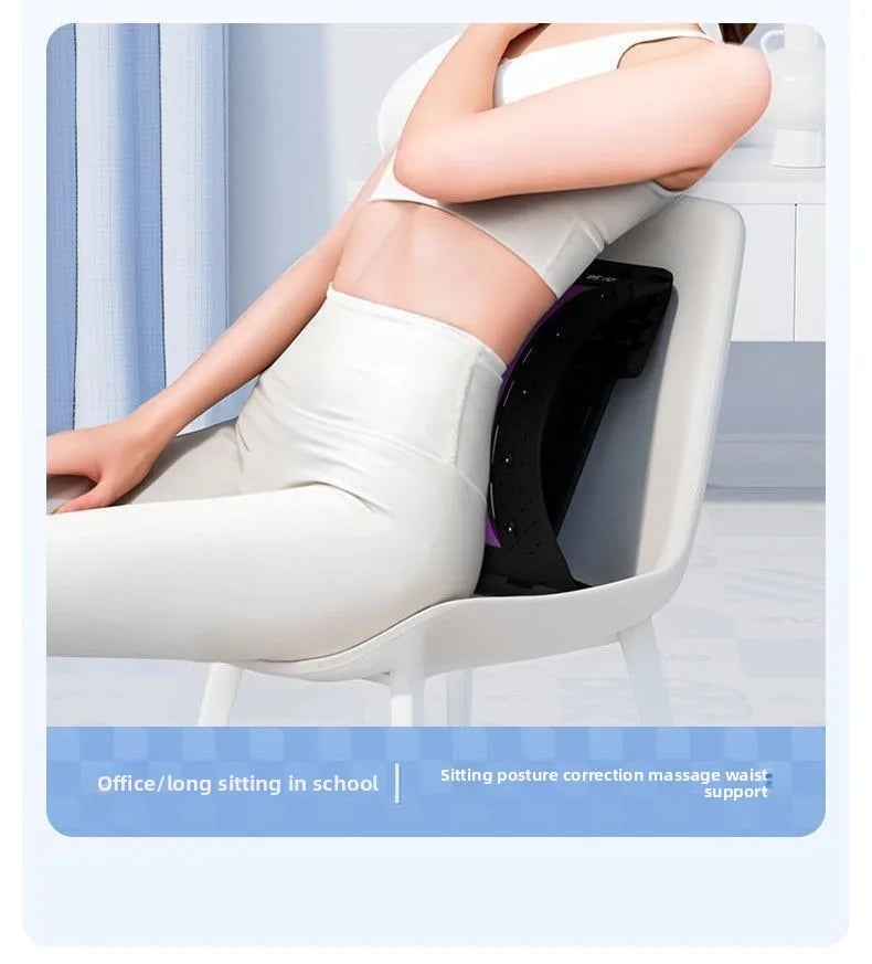 Back Massager Stretch Lumbar Support Relaxation Spine Pain Relief Vertebral Relaxer Stretches The Lower Traction Corrects Waist