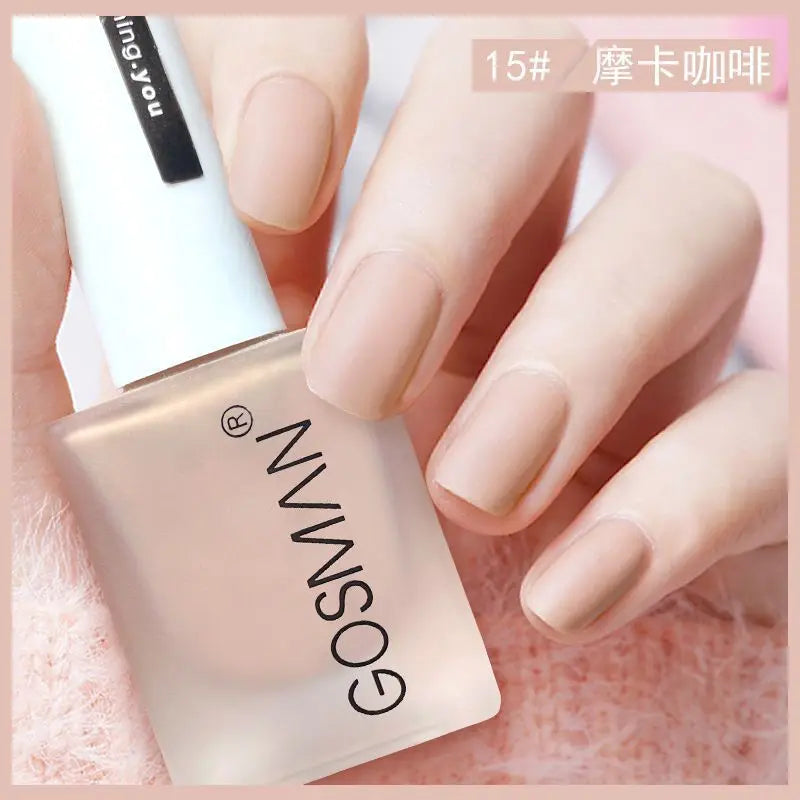 Waterproof Velvet Matte Quick Dry Nail Polish Pink Color