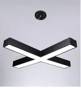 Led Lamps Office Chandelier Creative Hexagonal Round Simple Y-shaped splicing Special-Shaped Chandelier Gym Office Light