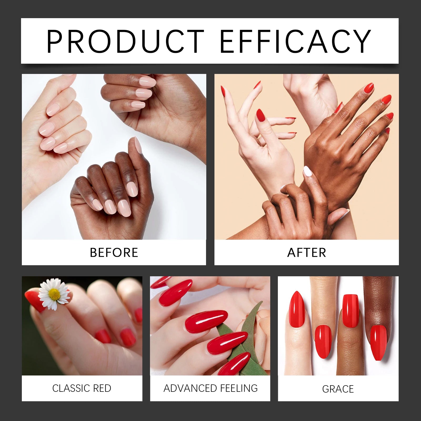 Jelly Ren Nail Polish High Color Rendering Quick Drying Smooth Texture Long-lasting Easy to use