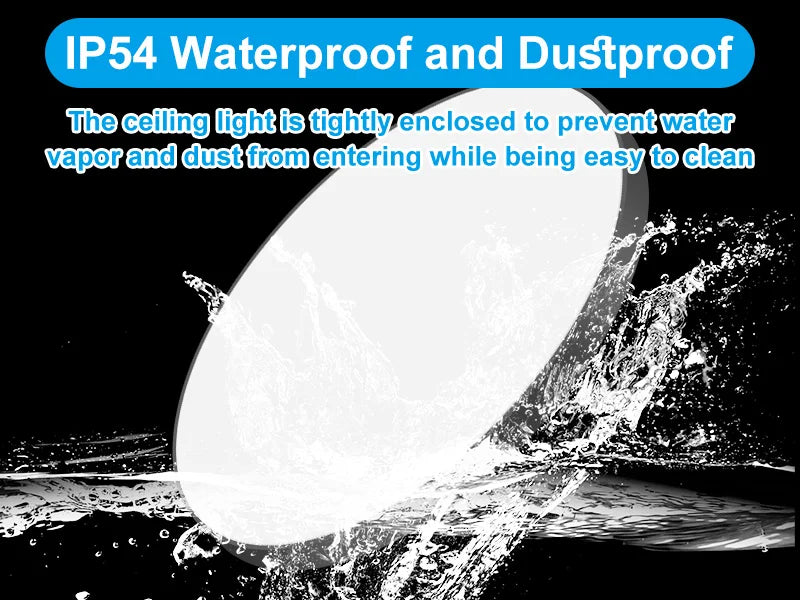 Bathroom Light Waterproof Led Ceiling Lights 18W 30W 40W Round Led Ceiling Lamp For Kitchen Living Room Balcony Toilet 110V 220V