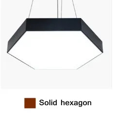 Simple Led Office Chandelier Creative Hexagonal Round Y-shaped splicing Special-Shaped Chandelier Gym Office Light