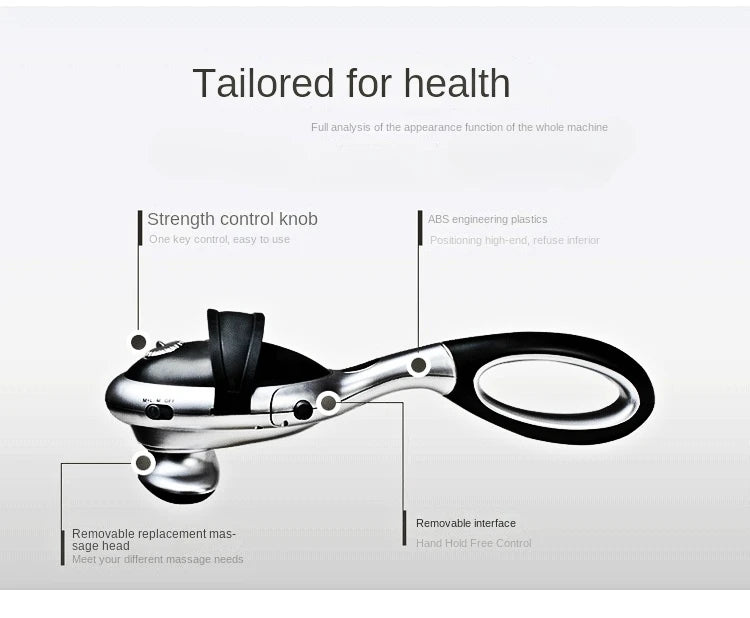 Percussion Action Variable Speed Split Type Massager Heat Adjustable Intensity Rechargeable Multi-functional Full Body Massager