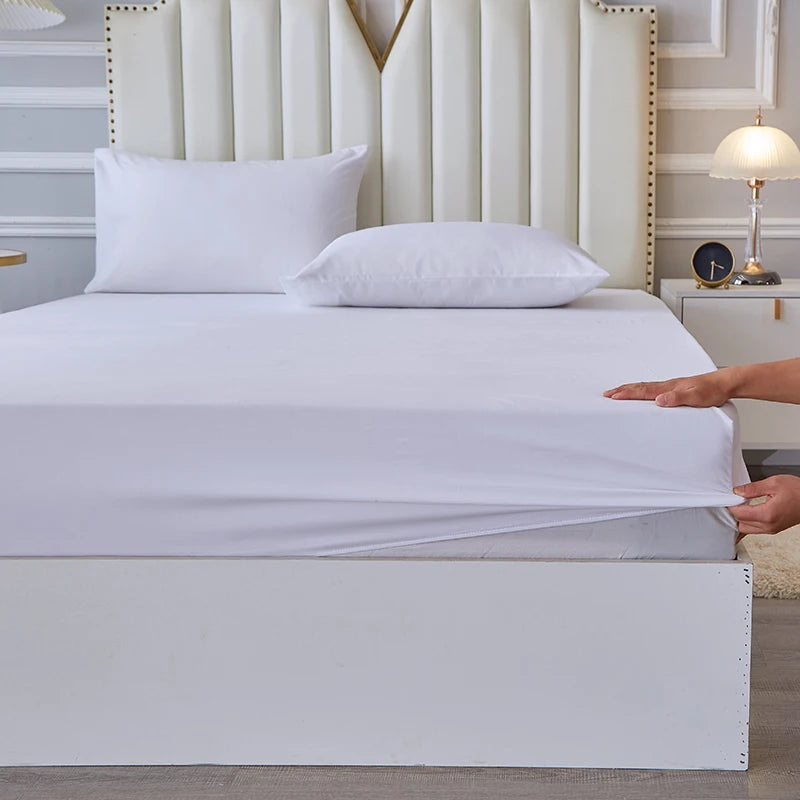 3/4pcs Bedding Set - Waterproof and Breathable Fitted Sheet Set for Bedroom, 1pc Flat sheet/ 1pc Fitted sheet /2pcs Pillowcases