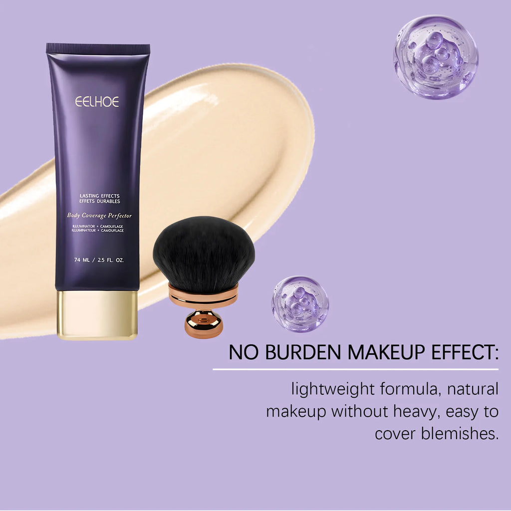 EELHOE Body Concealer Full Coverage Covering Tattoo Sweatproof Waterproof Body Foundation Body Coverage Perfector Makeup 74g