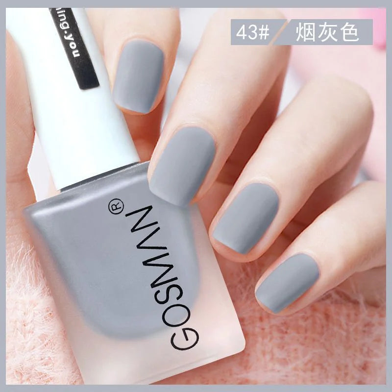 Waterproof Velvet Matte Quick Dry Nail Polish Pink Color