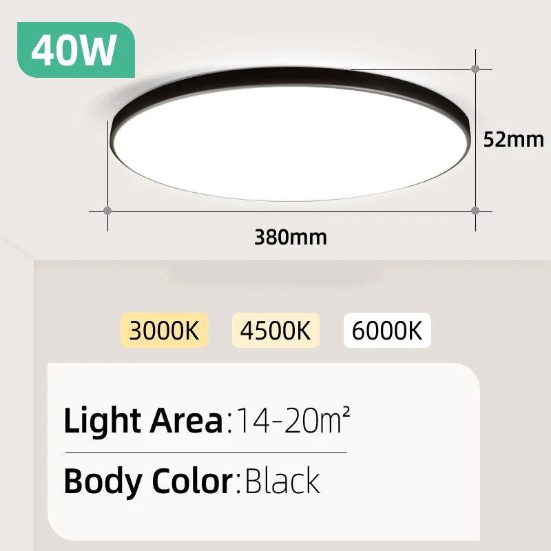 Modern LED Ceiling Lamp Chandelier LED Panel Lamp Bedroom Ceiling Light Kitchen Led Lighting for Living Room Home Decor Luminair
