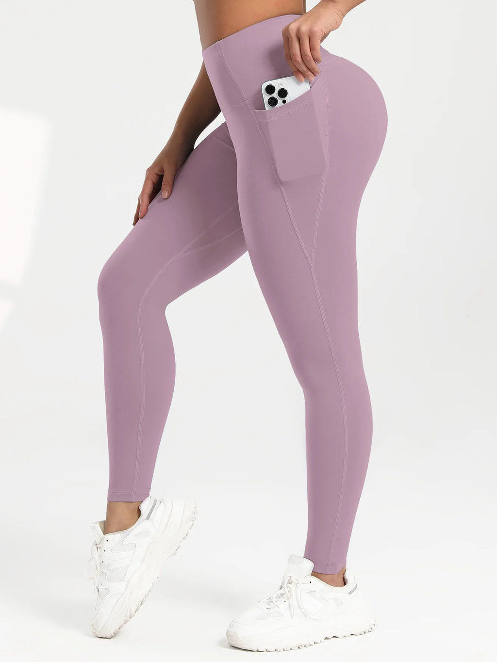 Solid Color Back Waist Pocket High Waist Fitness Yoga Legging soft Women Sport Pant Tight Butter Athletic Gym Ankle-Length Pants