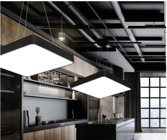 Led Lamps Office Chandelier Creative Hexagonal Round Simple Y-shaped splicing Special-Shaped Chandelier Gym Office Light