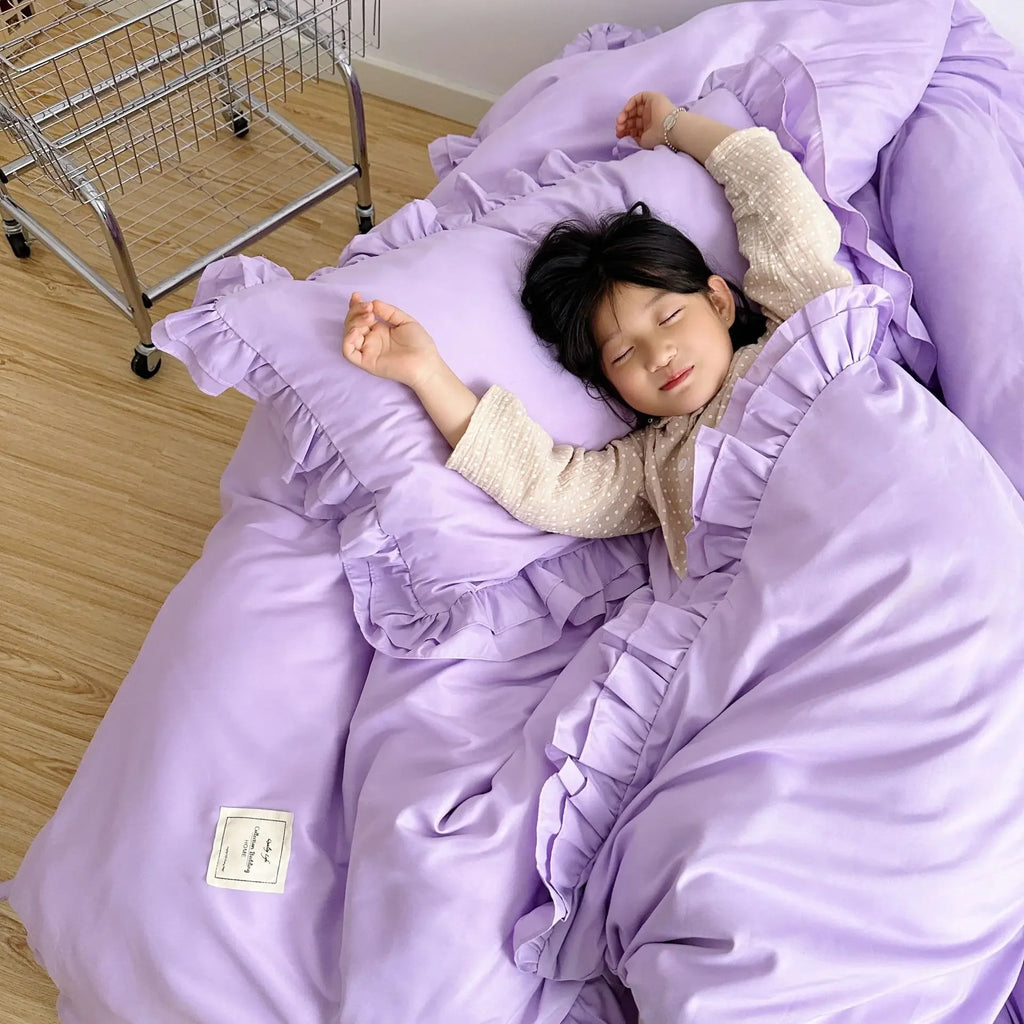 2024 New Bedding Set European Simple Large Family Set Large Quilt Cover Home Comfortable Quilt Cover Pillow Cover Bed Sheet
