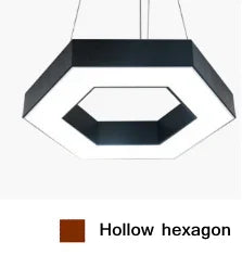 Led Lamps Office Chandelier Creative Hexagonal Round Simple Y-shaped splicing Special-Shaped Chandelier Gym Office Light
