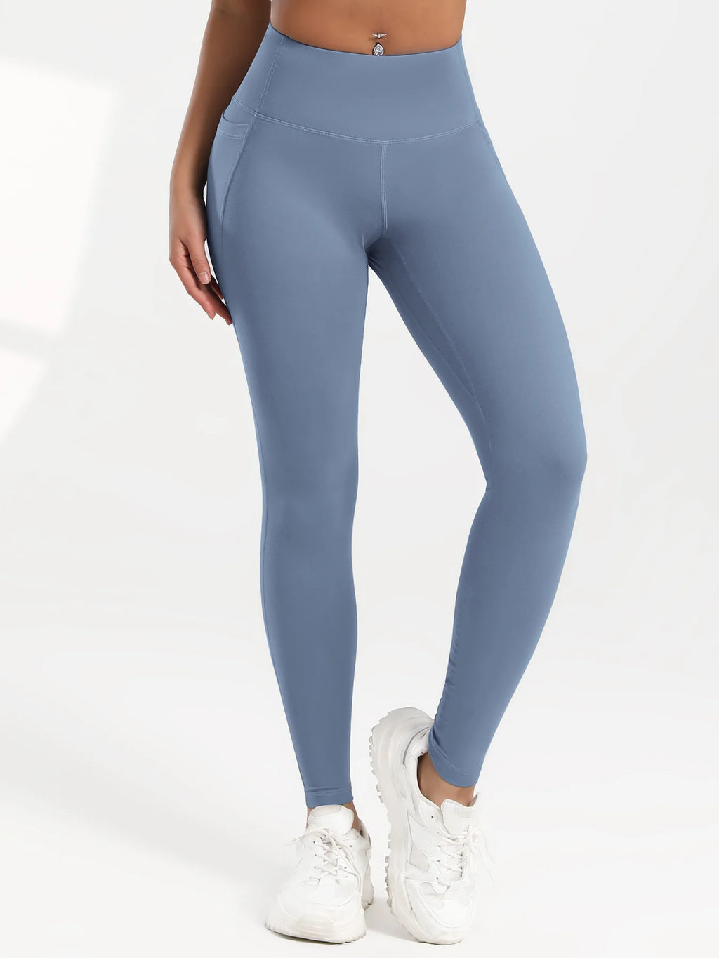 Solid Color Back Waist Pocket High Waist Fitness Yoga Legging soft Women Sport Pant Tight Butter Athletic Gym Ankle-Length Pants