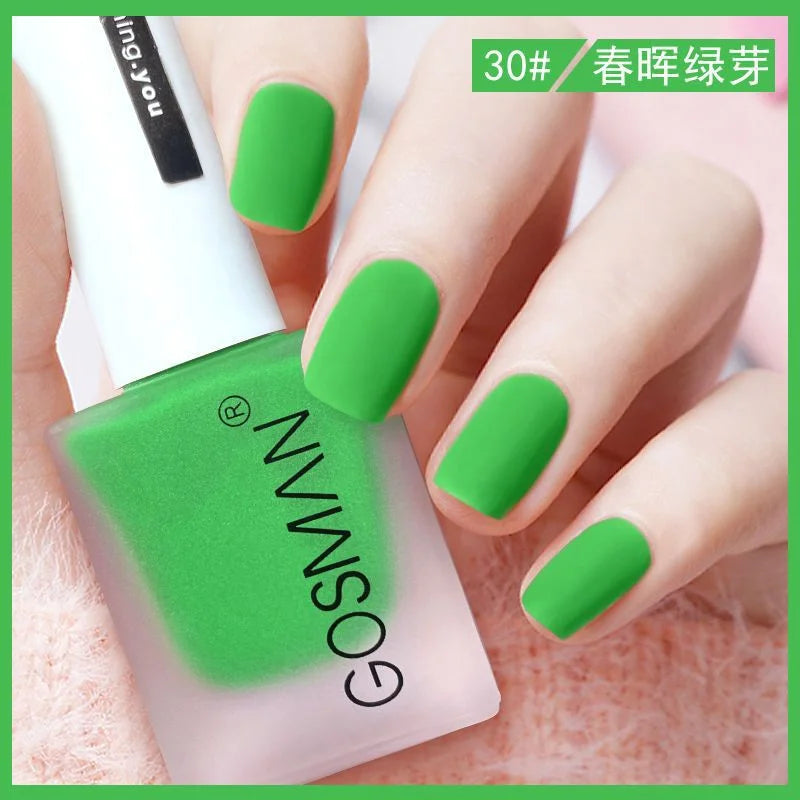 Waterproof Velvet Matte Quick Dry Nail Polish Pink Color