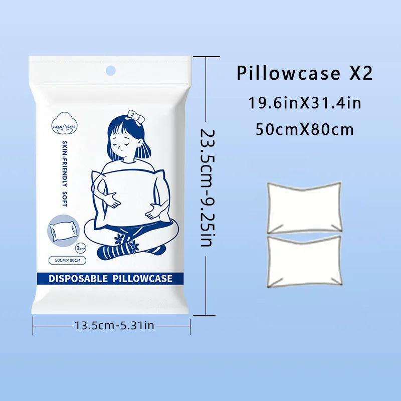 1pc Travel-Ready Disposable Bedding Set - Ultra-Soft & Durable Including Bed Sheet Duvet Cover Pillowcase Quilt Cover - Perfect