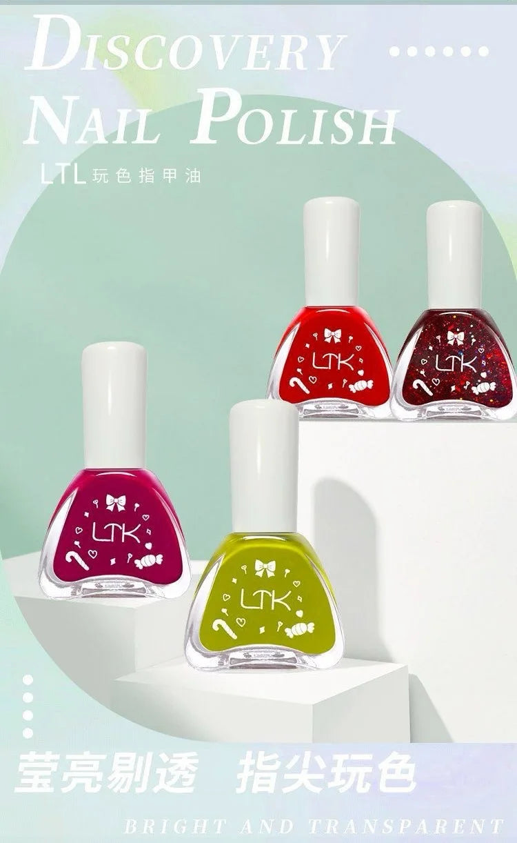 Pink Color Quick Air Dry Nail Polish LTK24