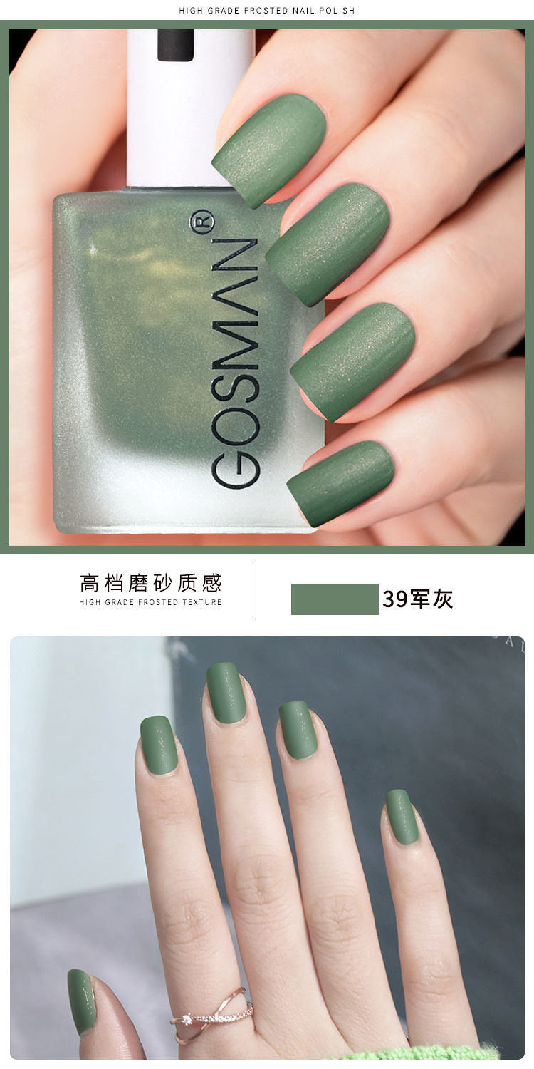 Waterproof Velvet Matte Quick Dry Nail Polish Pink Color