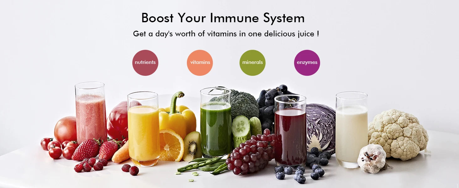 SiFENE Cold Press Juicer - Slow Masticating, High Yield for Fruits & Veggies, Dual-Mouth, Anti-Clog, Easy Clean, BPA-Free, Gray