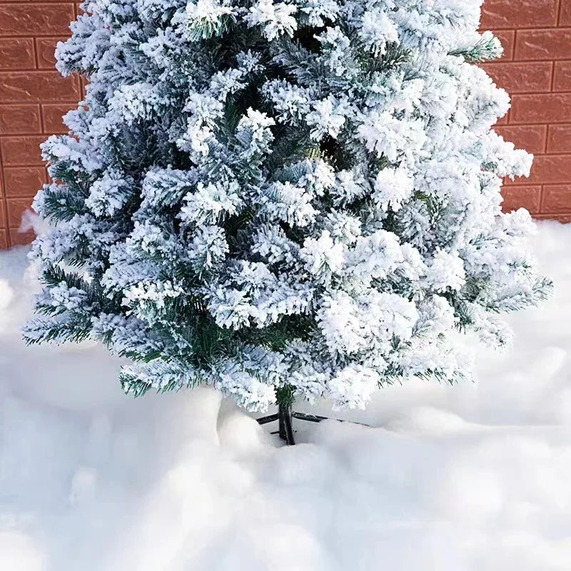 NNEOBA Flocking Snow Christmas Tree Mall Decoration