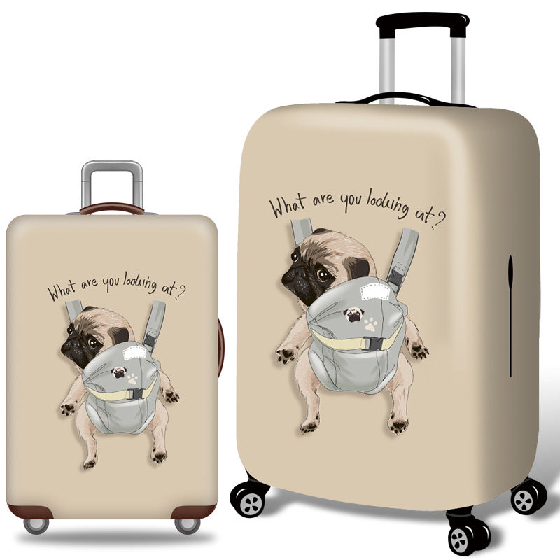 NNEDSZ XL 29-32 Inch Elastic Luggage Cover with Zipper, Travel Suitcase Protector, Scratch Resistant Luggage Cover