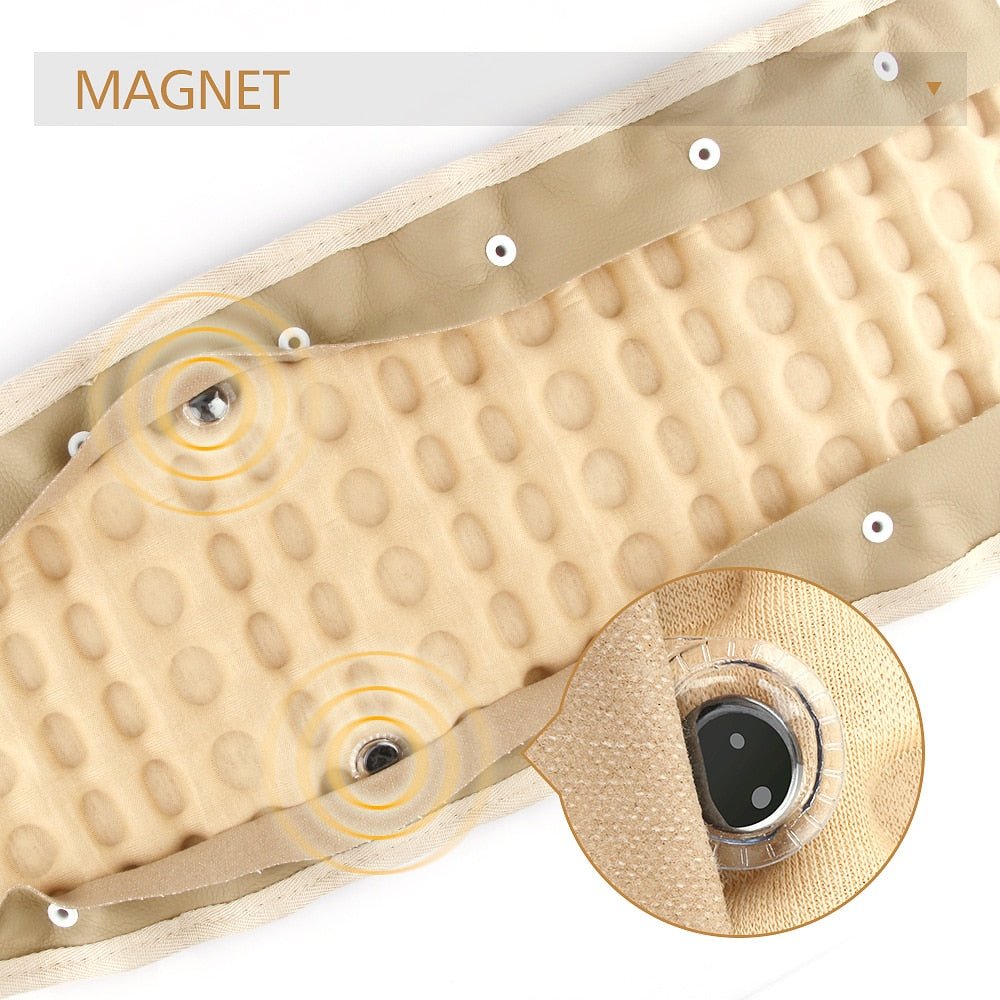 Back Relief Health Brace Support Belt Care Physio Decompression Waist Lumbar Traction Backache Heat Therapy Pain Massager Gift-1