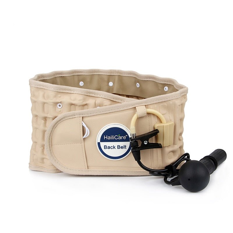 Back Relief Health Brace Support Belt Care Physio Decompression Waist Lumbar Traction Backache Heat Therapy Pain Massager Gift-0