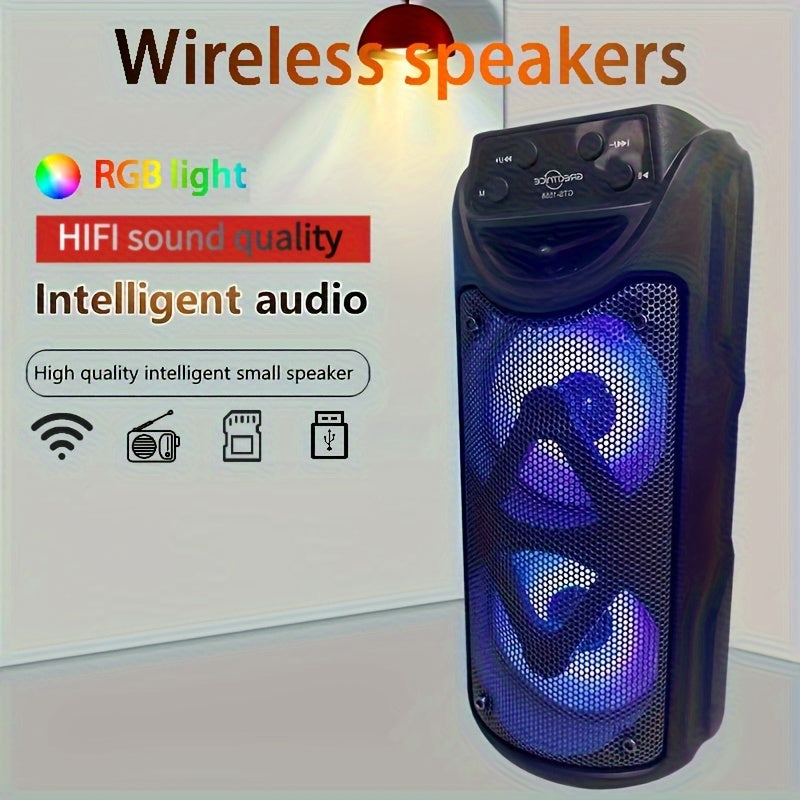 NNETM Portable Outdoor Wireless Speaker with LED Lights