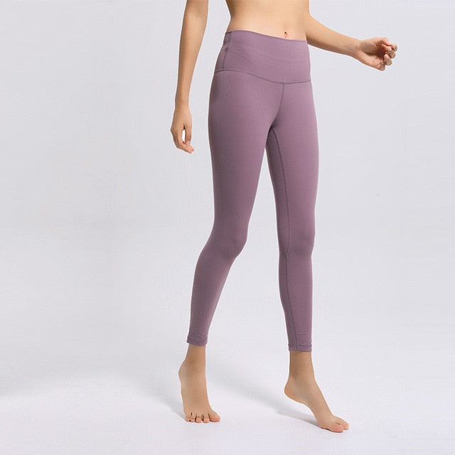 Classical 2.0Versions Soft Naked-Feel Athletic Fitness Leggings Women Stretchy High Waist Gym Sport Tights Yoga Pants lulu-18